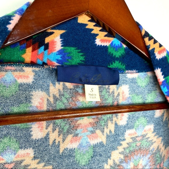 Tribal Print Cocoon Sweater - Picture 4 of 5